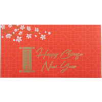Chinese New Year Money Envelopes Red and Gold - Red