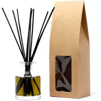 Extra Tall Window Box for Reed Diffusers Gifts, Flat Pack, No Glue - Brown