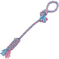 HugglePets Skye & Murphy Fleece Tugger Dog Toy - Blue/Pink