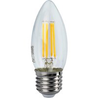 4W LED Candle Filament Light Bulb - Clear / E27