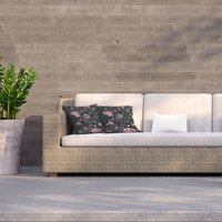 Floral Pattern Outdoor Cushion - Green / 60cm