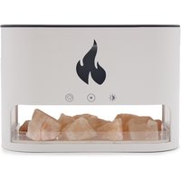 Blaze Aroma Atomiser Flame Effect Himalayan Salt Chamber USB Diffuser Ultrasonic - White
