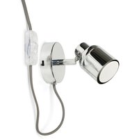 Silver Indoor Wall Spotlight - Chrome
