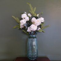 Artificial Rose Display Glass Vase - Rose Glass Vase