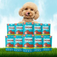 Better Natural Treats Dogs Chicken With Cheese Box of 10 - Electric Turquoise