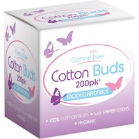 Cotton Tree Cotton Buds - Pack of 200 - White