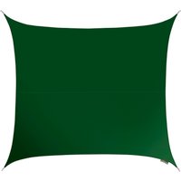 3m Square Water Resistant Sun Shade Sail - Green
