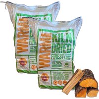 Kiln Dried Hardwood Logs Midi Bags - Brown / 40kg