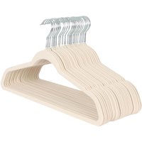 Non-Slip Velvet Hangers - Ivory / 25