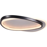 Livingandhome Indoor Triangular Dimmable LED Ceiling Light with Remote Control - Black