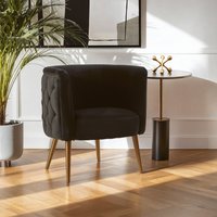 Manhattan Black Tub Chair - Black