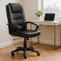 Brent Black Home Office Chair - Black