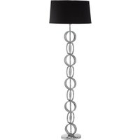 Skye Floor Lamp with Multi Ring Base - Black