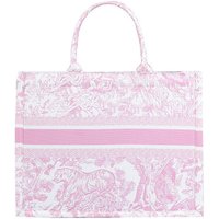 Jacquard Embroidery Tote - Pink