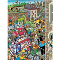 Traffic Jam - Len Epstein 1000 Piece Jigsaw Puzzle - Neutral