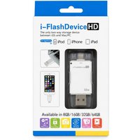 Aquarius iFlash Device HD USB Flash Drive Photo Stick for iPhone iPad PC - 16GB - White