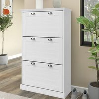 Motala Shoe Chest 3FL White - White