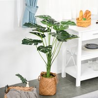 Outsunny Artificial Monstera Plant - Green