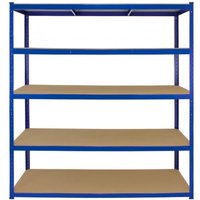 Monster Racking T Rax 5 x Extra Wide Storage Shelves - Blue