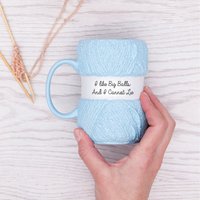 Knitting Mug 'Big Balls' - Blue
