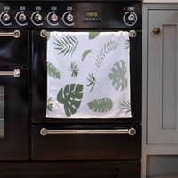 Exotic Tropical Plants Kitchen Towel - Green