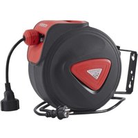 Compressed Air Hose Reel Automatic 20 m Wall Mounted - Black