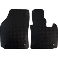 VW Caddy Van Car Floor Mat 2010 - 2020 Tailored Rubber 2pc Set - Black