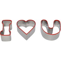 I Love You Cookie Cutters - Silver