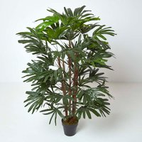 Homescapes Artificial Rhapis Excelsa Palm Tree, 150 cm Tall - Green