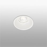 Gas 1 Light Round Recessed Spotlight - White