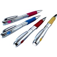 Set of 4 Pen Torches - Silver