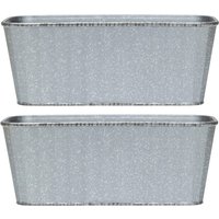 Steel Effect Trough - Grey / 2