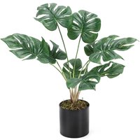 Simulation Turtle Back Leaf Plant Potted Ornament - Green