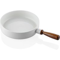 Woody Collection Porcelain Serving Bowl - White