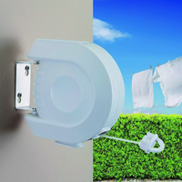 12m Retractable Washing Line - White