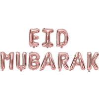 Eid Mubarak Foil Balloons RG - Pink