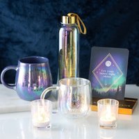 Celestial Glow Votive Candle Holders Set - Natural