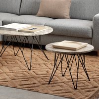Prunus Round Side Table - Grey / 25.3kg