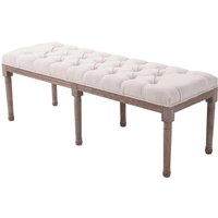 Classic Bed End Sofa Chaise Lounge Seat Furniture - Beige