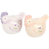 Cute Ceramic Hen Salt Pepper Shakers Kitchen Decor - Multi