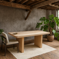 Arizona Mango Wood Dining Table Seats 6 - Brown