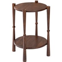 Olive Solid Wood Side Table - Espresso - Espresso