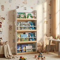 House Shaped Book Display Rack - White