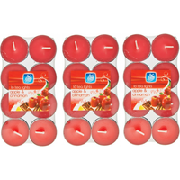 Pack of 48 Apple and Cinnamon Tea Lights - Multi