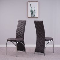 Irine Black Faux Leather - Brown