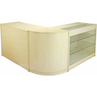 Saturn Maple Shop Counter And Retail Display Set - Maple