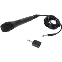 Wired Microphone and Adaptor - Black