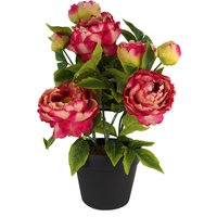 Artificial Peony Plant Pink - Pink