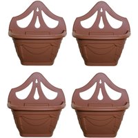 Terracotta Colour Venetian Wall Planter - Terracotta / 4