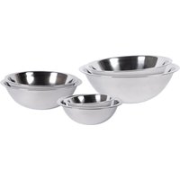 Stainless Steel Mixing Bowl 6pc Set - Silver